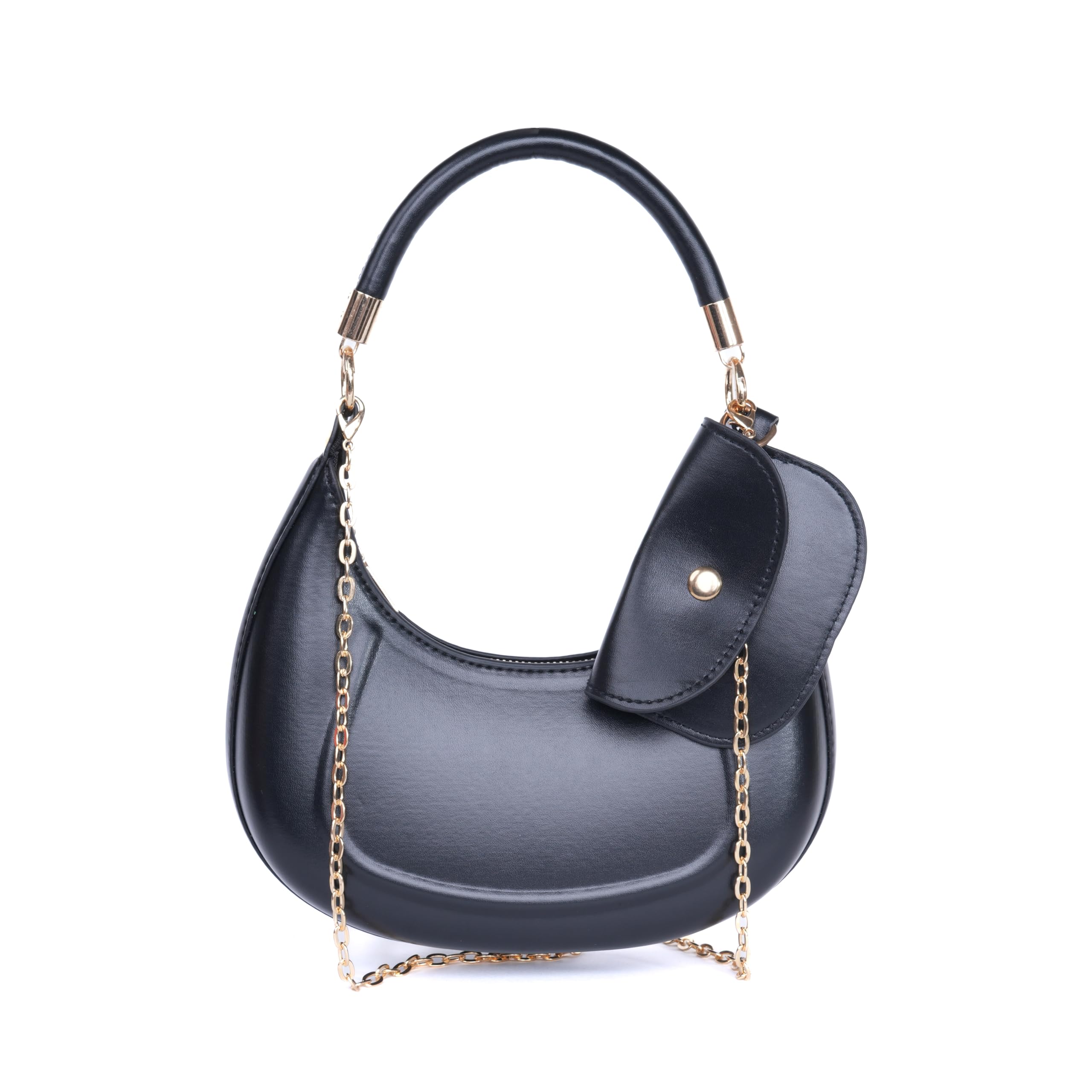 santorini Verona Chic Hobo bag for woman | Structured Shoulder bags with Coin pouch and extra chain sling | sling hobo bag for woman with Hard PU Material-picture-29