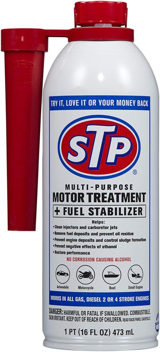 Stp 78588 Multi-Purpose Motor Treatment Plus Fuel Stabilizer With Spout - 16 Fl Oz, 17173