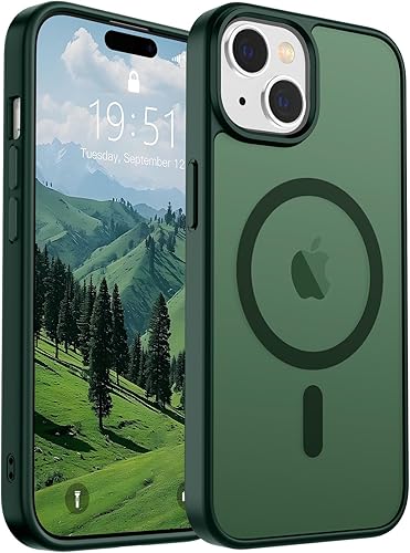 Miniatura 189 de SUPFINE - Funda magnética para iPhone 14 Pro Max (compatible con MagSafe), (protección contra caídas de grado militar de 10 pies), delgada, Negro