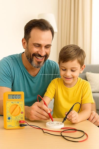 Busstier Dijital Multimetre DT-830D, Otomatik Kapanmalı, LCD Ekranlı, Akım Voltaj Direnç Ölçer, Kapasitör Test, Diyot Transistör NCV Özellikli, Elektrikçi El Test Cihazı, Taşınabilir Kompakt