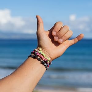 75 Pcs Friendship Bracelets For Teen Girls Surfer Wave