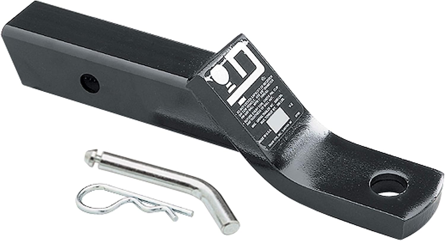 Draw-Tite 2923 Class IV Trailer Hitch Ball Mount Drawbar with Pin & Clip, Fits 2 Inch Square Receiver, 2 Inch Drop, 0.75 Inch Rise, 7,500 lbs. Capacity, Black