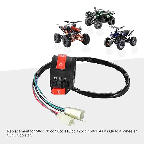 Miniatura 6 de Asamblea de Interruptor Izquierdo Goofit para 50 cc 70 cc 90 cc 110 cc 125 cc 150 cc, ATVs, rodador Quad 4 enfriador TAOTAO SUNL