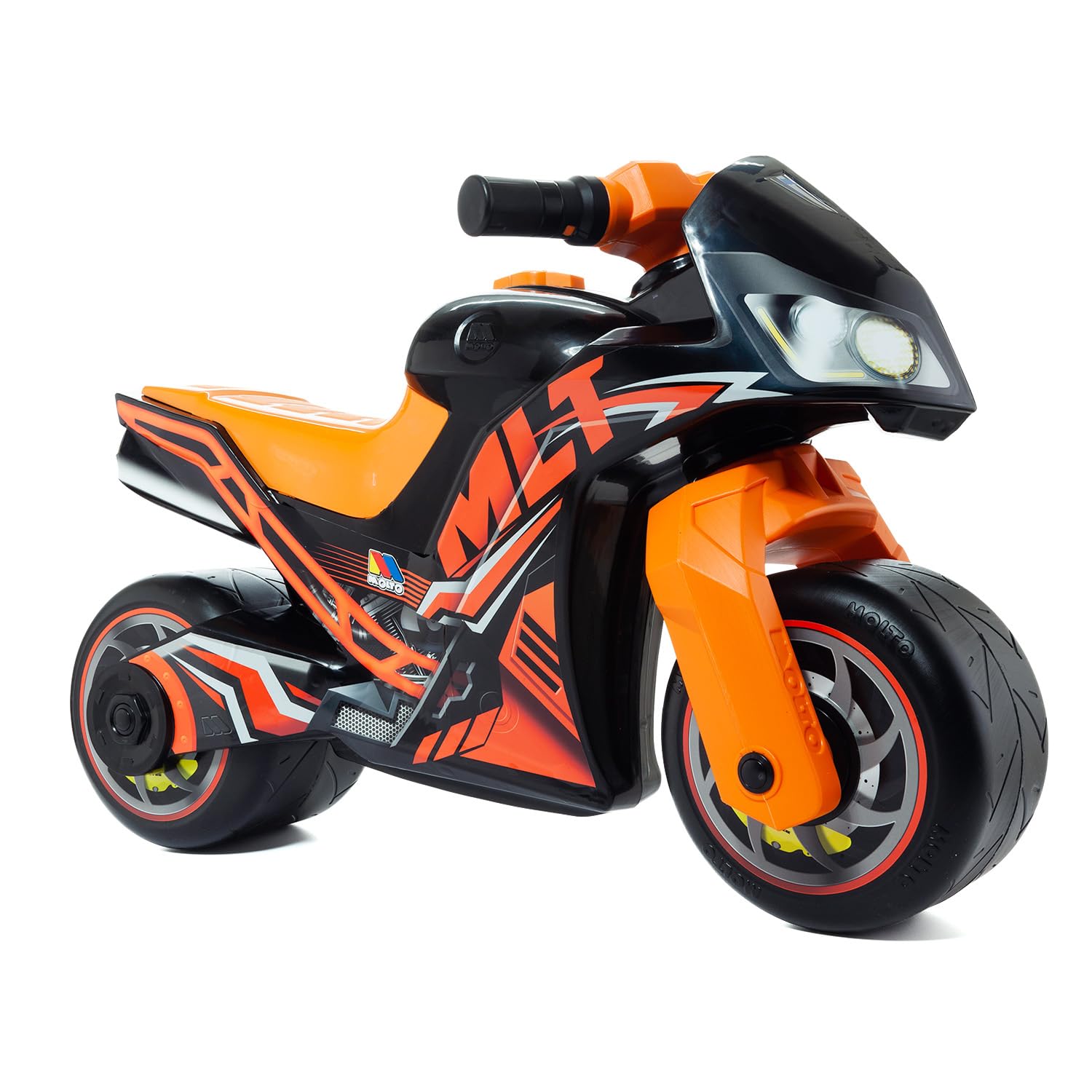 MOLTO | Dirt Scooter Schwarz Cross | Geländegängiger Roller | Sicheres & Robustes Kinderspielzeug | Fördert eine gesunde kindliche Entwicklung | +18 Monate