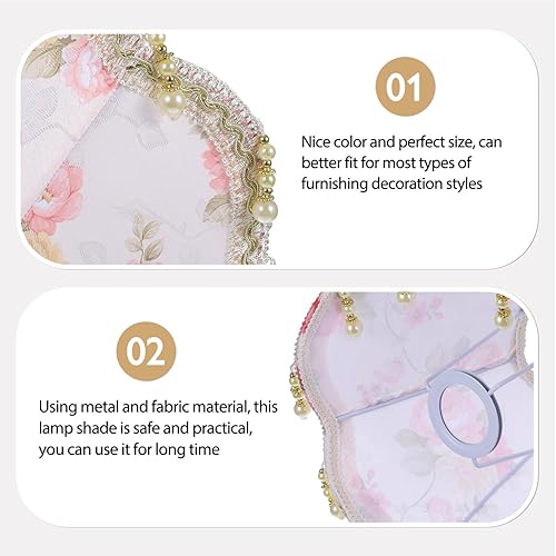 Miniatura 4 de DOITOOL Pantalla de lámpara vintage con flecos, pantallas de lámpara antiguas de repuesto E27, pantallas de lámpara, pantallas de lámpara de