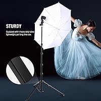 Vista 8 de NEEWER ST180R - Soporte de trípode portátil de metal para cámara, trípode de luz plegable inversa con anillo de luz LED, reflector, cerraduras