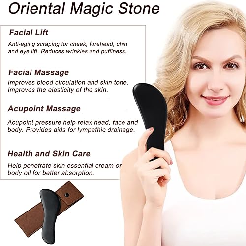 Miniatura 2 de Herramientas Gua Sha, herramienta de masaje de raspado de piedras Bian, herramientas IASTM, herramientas de masaje corporal facial Gua Sha,
