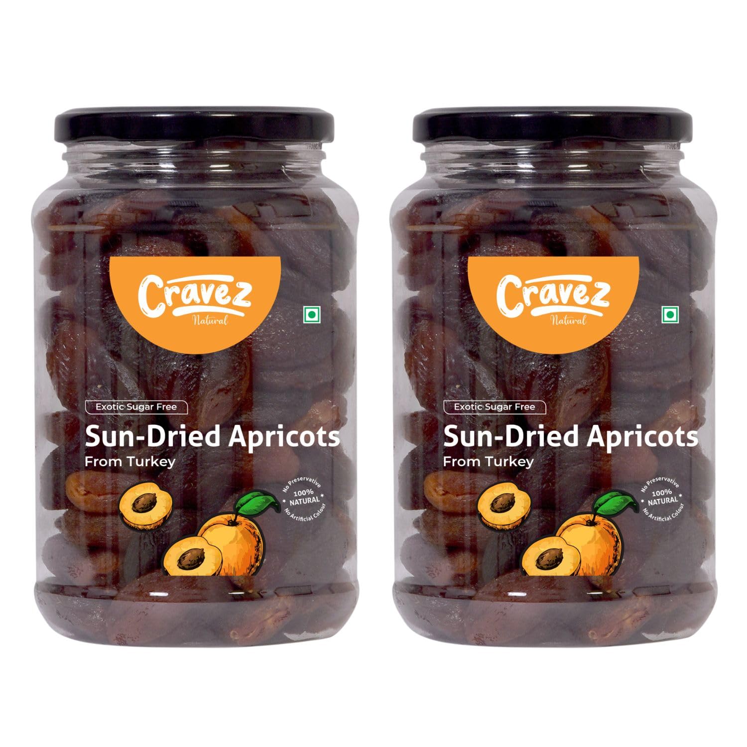 cravez SunDried Seedless Apricots Khumani Premium Dried Apricots
