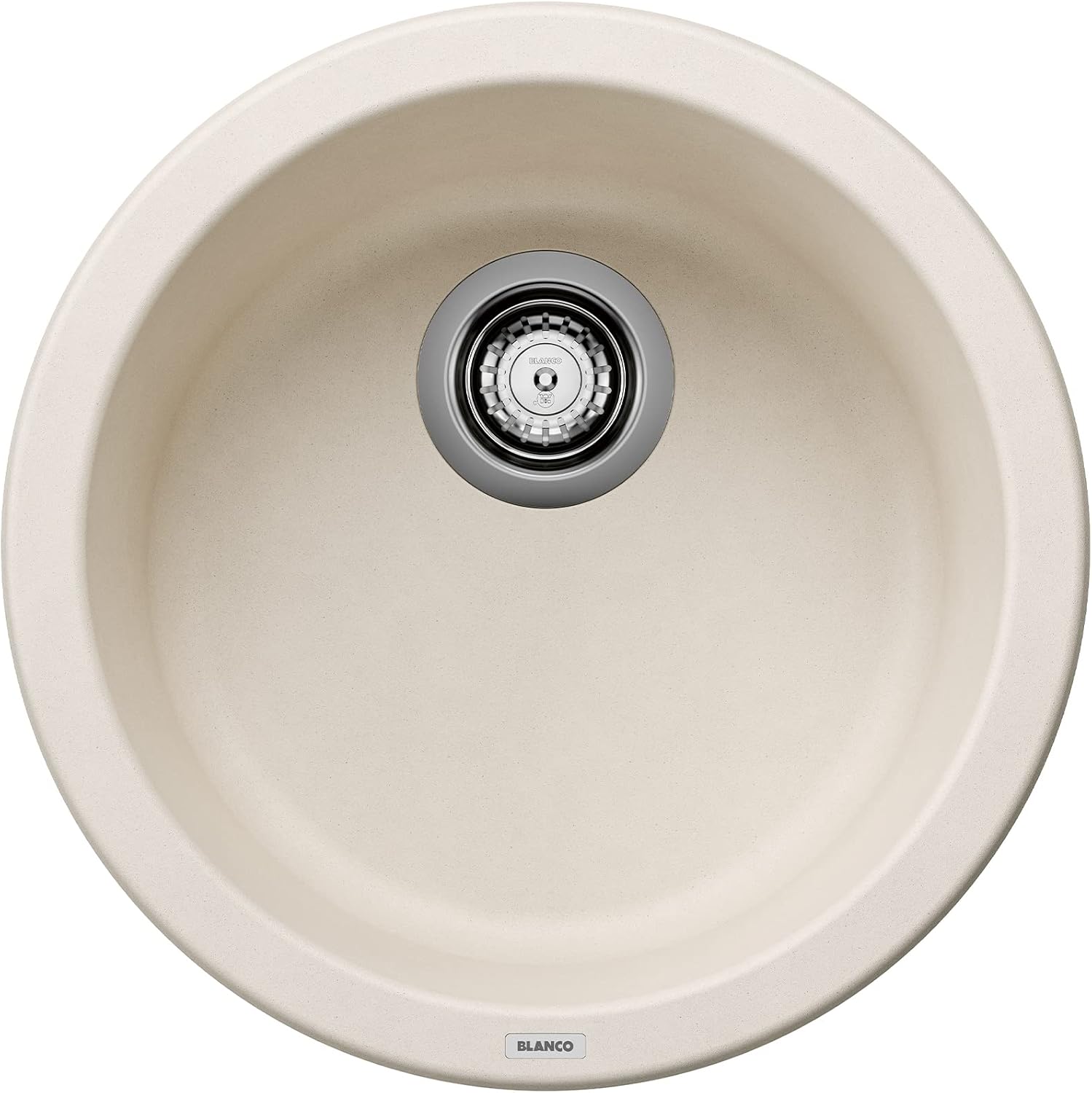 BLANCO 527407 RONDO SILGRANIT Drop-In or Undermount Round Bar Sink - Soft White