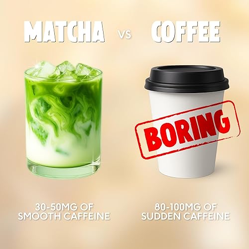Miniatura 4 de Perfect Ted Polvo de matcha  Sabor de vainilla de 2.65 oz  Matcha en polvo de grado ceremonial  Uji de origen único, Japón  Polvo de té verde matcha