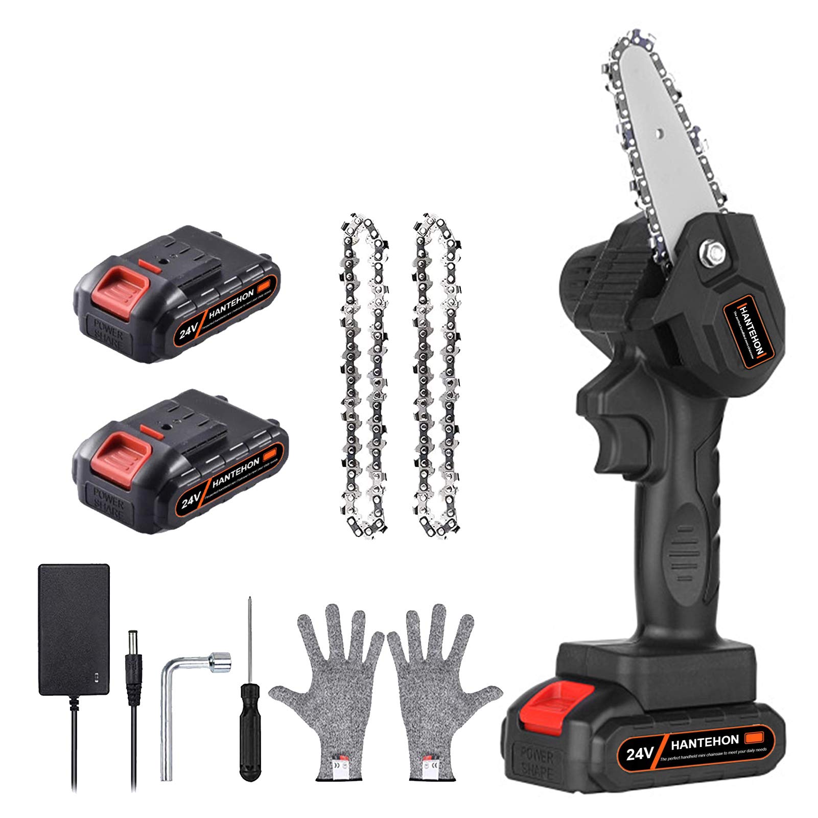 Buy Hantehon Mini Chainsaw 4 Inch 21V Cordless Electric Chain Saw with