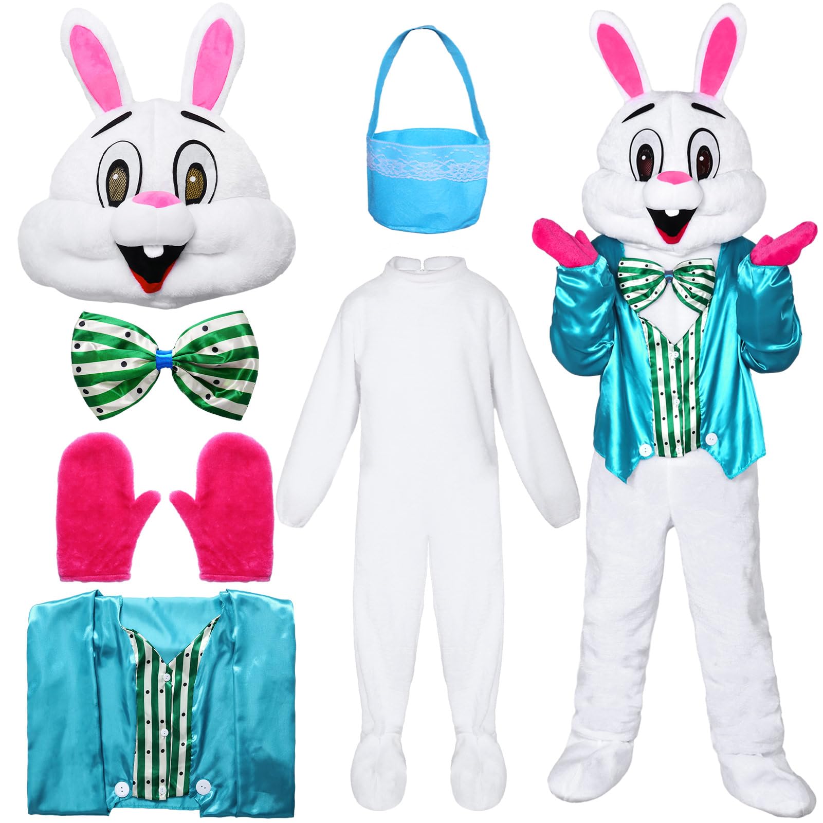 Apparlxer Easter Bunny Costume (Green)