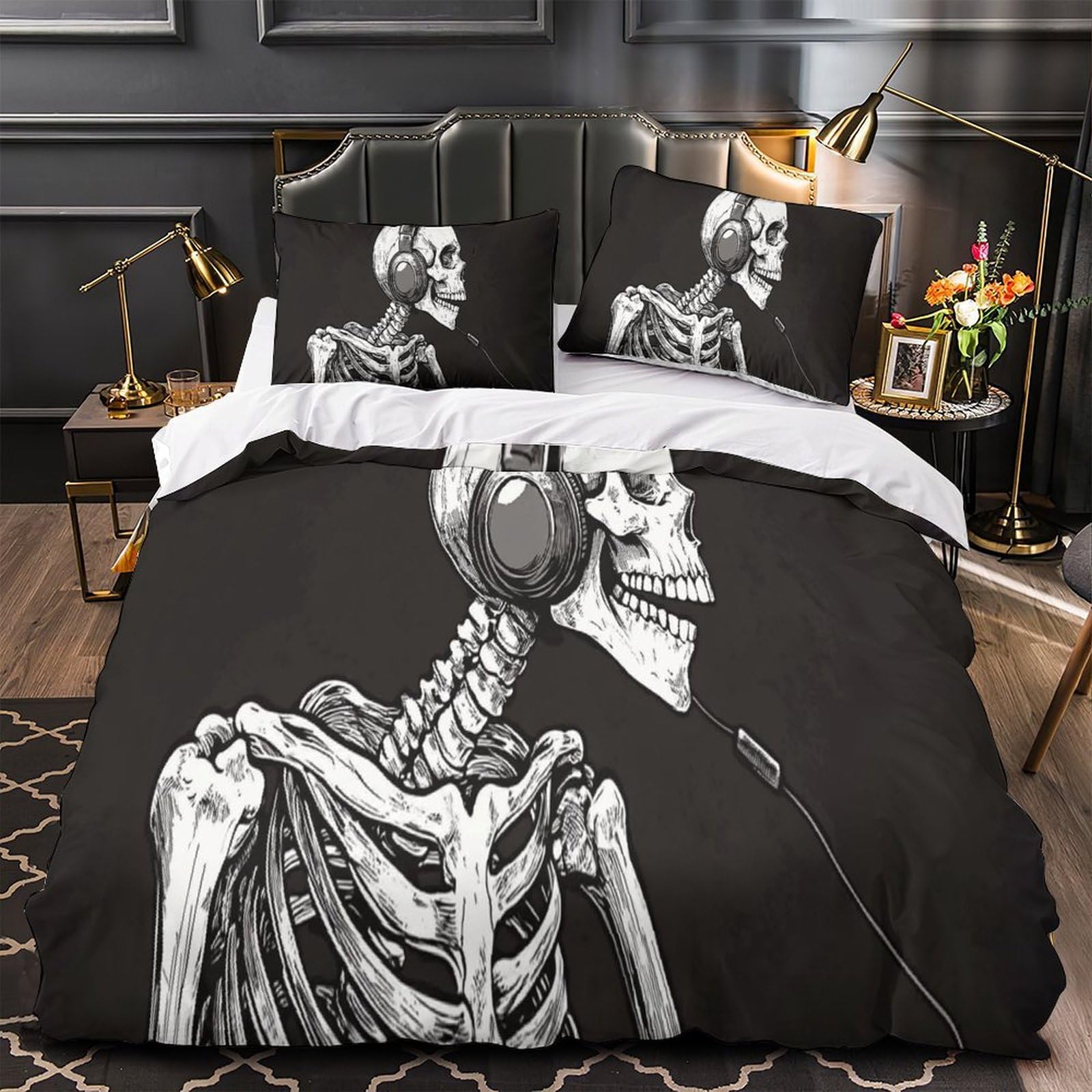 Housse de couette respirante fermeture éclair parure de lit super king douce