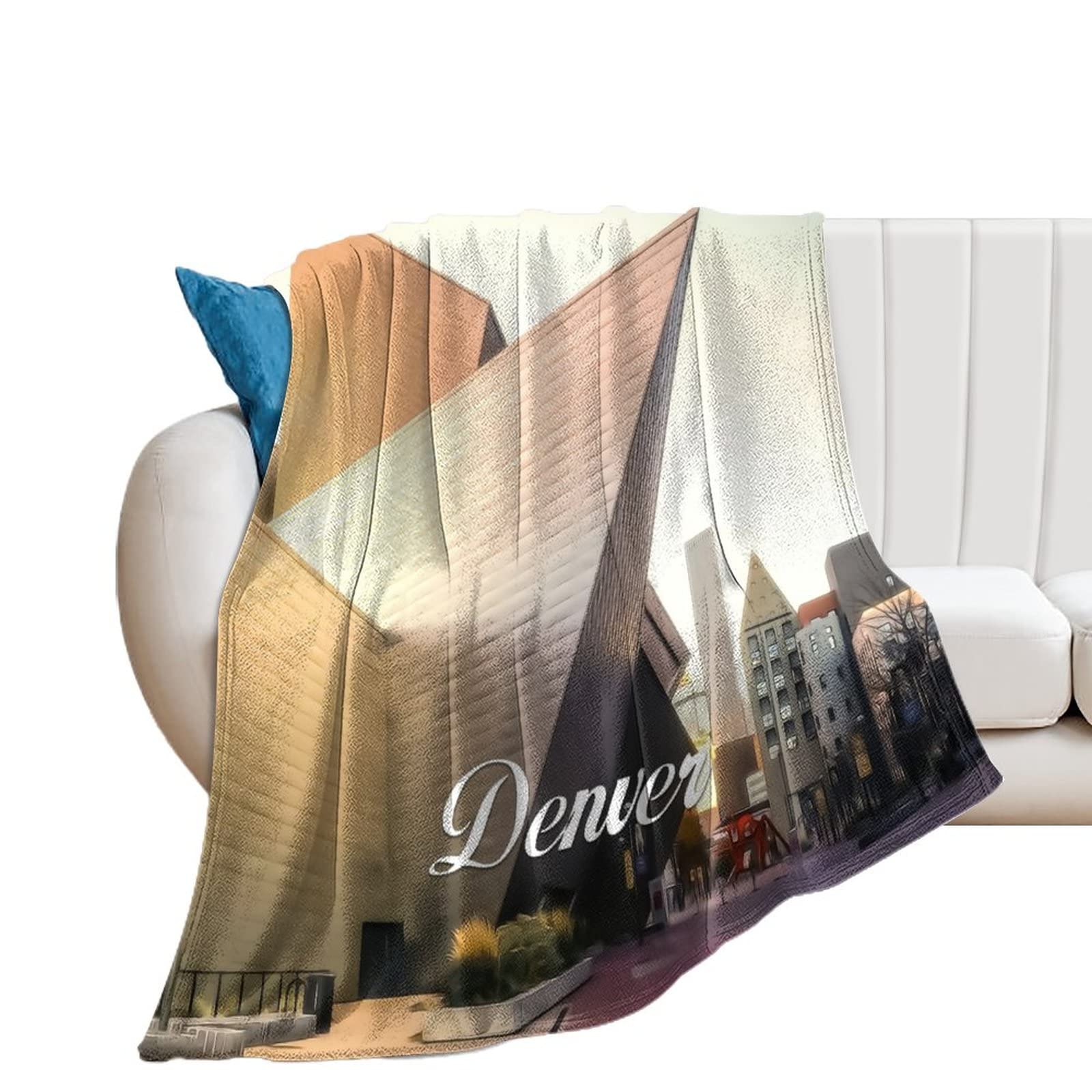 Couverture pour canapé et lit Denver plaid flanelle pour soirée cocooning salon