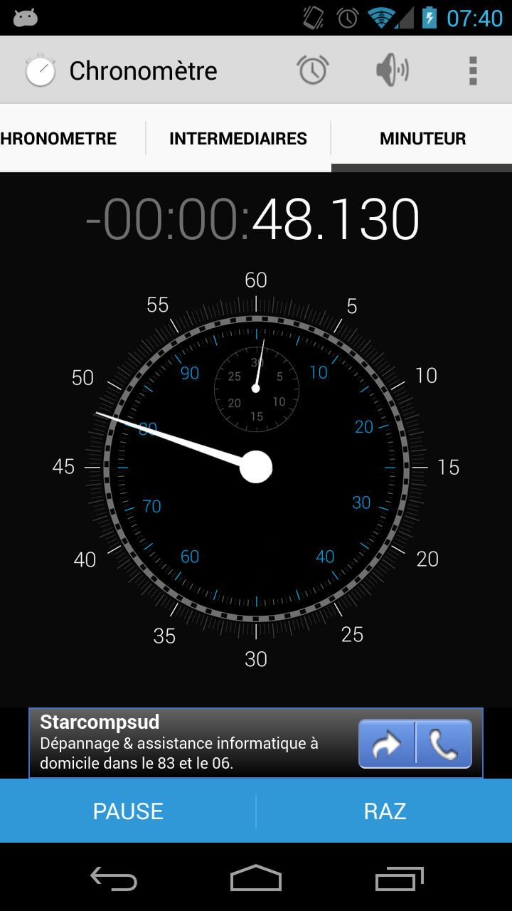 Stopwatch Pro App on the Amazon Appstore