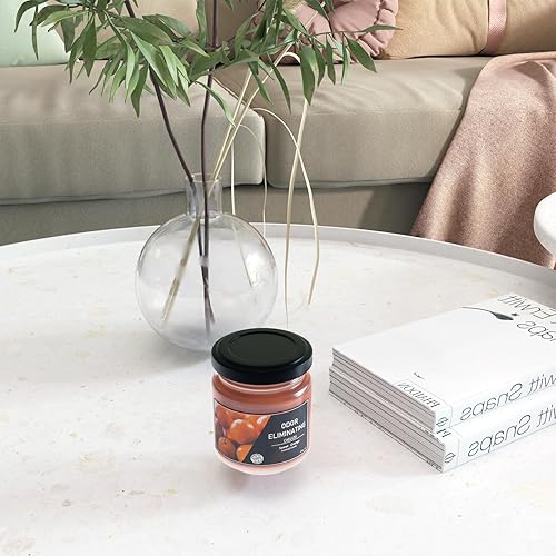 Miniatura 6 de Velas aromáticas de cítricos para el hogar, velas de soja de 6 onzas, 25 horas de combustión, vela de aromaterapia para hombres y mujeres, regalos