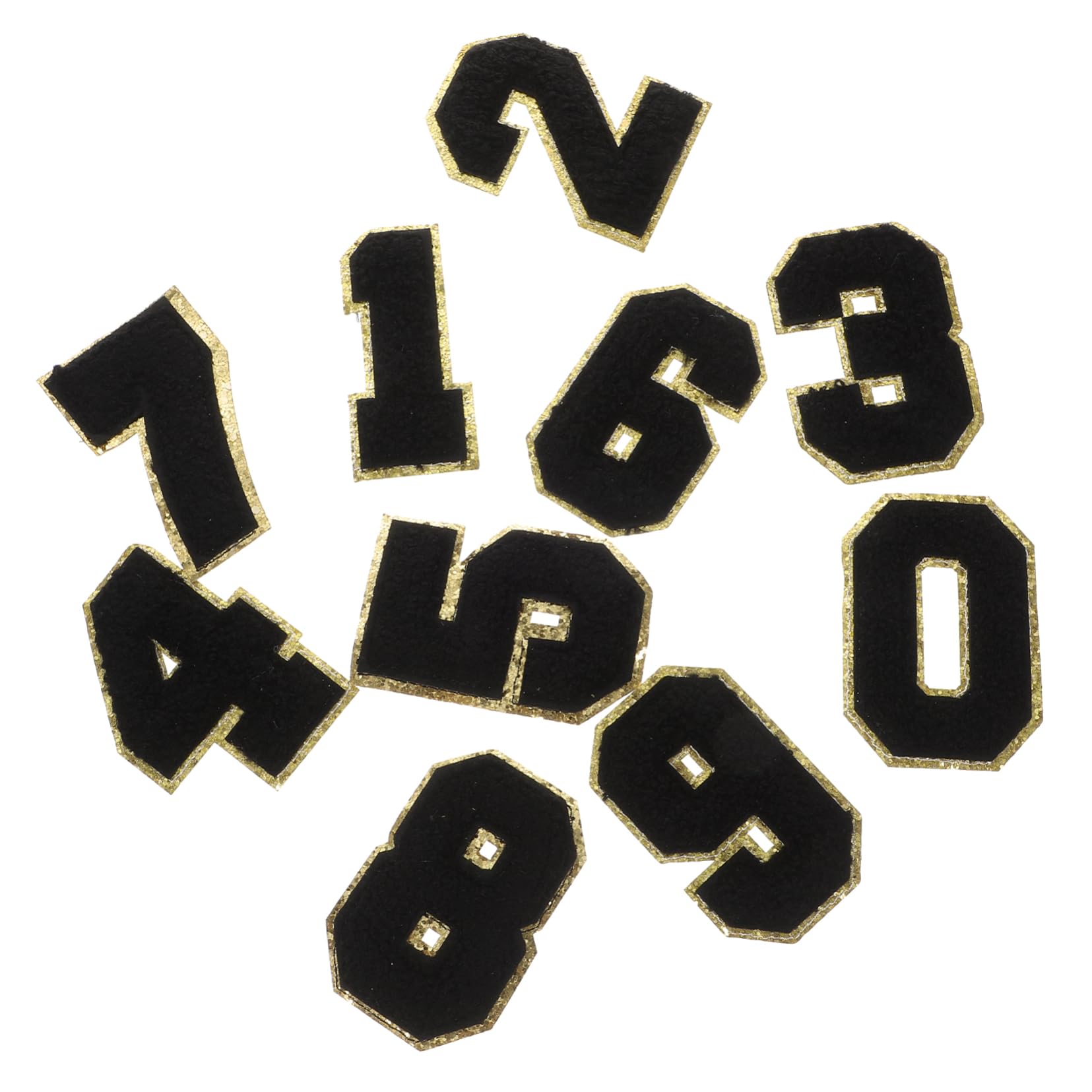 Lurrose 80pièces Patches Numériques Brodés Réparation Décorative Pour Vêtements Et Accessoires De Mode Facile à Appliquer Pour Bricolage Et Personnalisation