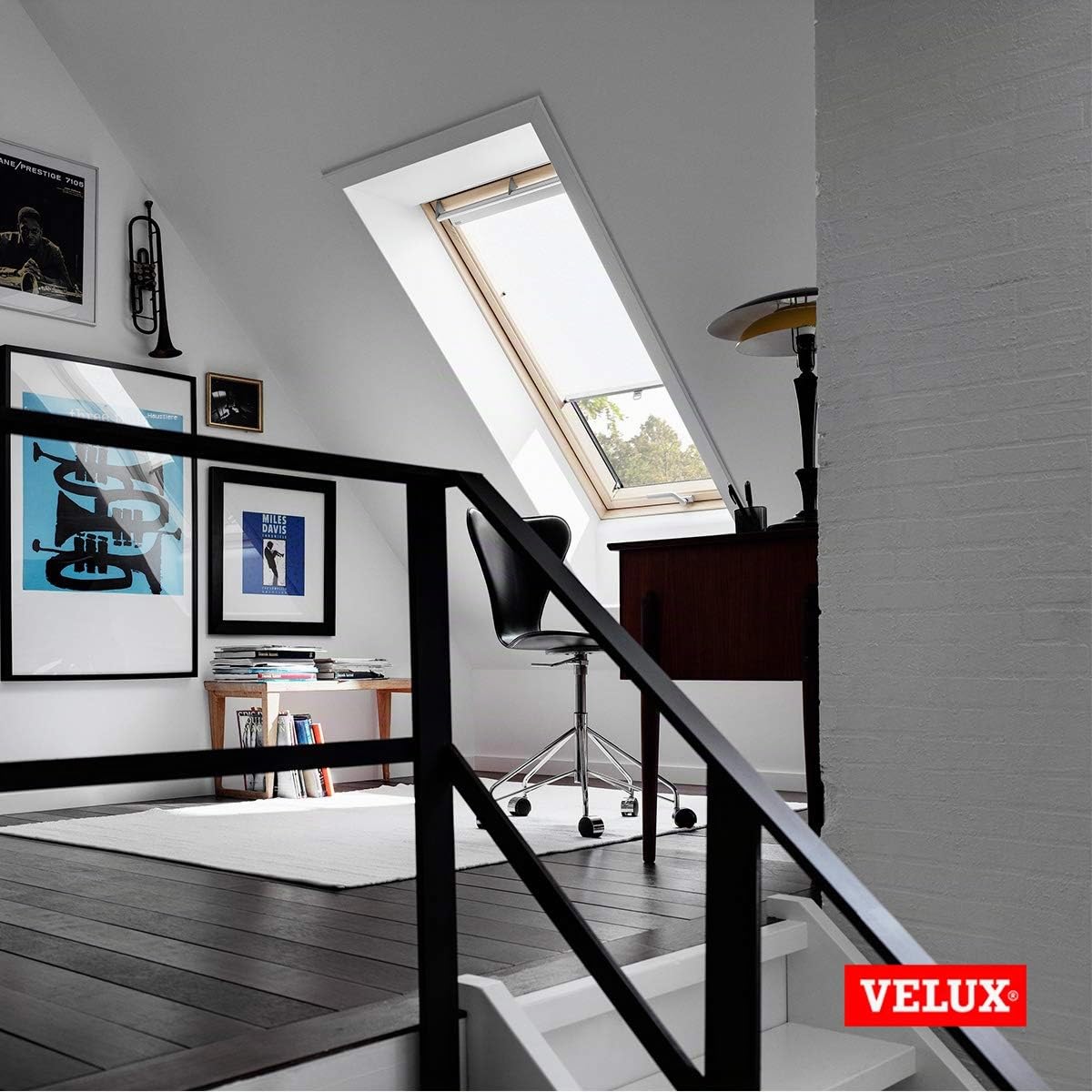 VELUX Sichtschutz-Rollo mit Haltekrallen, FK06, F06, FK04, F04, Weiß