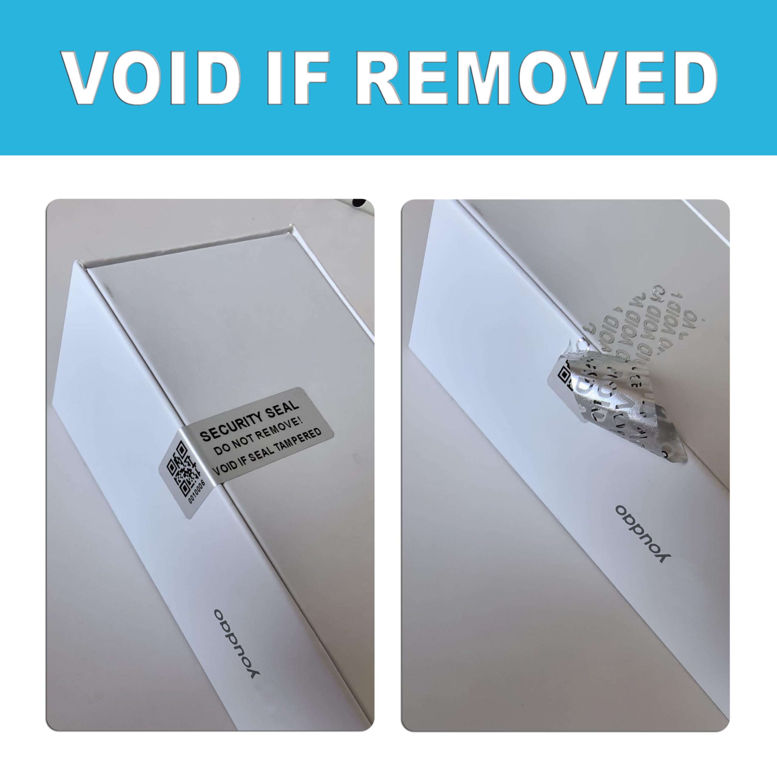 TLK&FBB Tamper Evident Proof Barcode Stickers with Individual Serial Number  Security Warranty Void Sticker,Sealing Label for Package(120pcs 2x0.6 ...