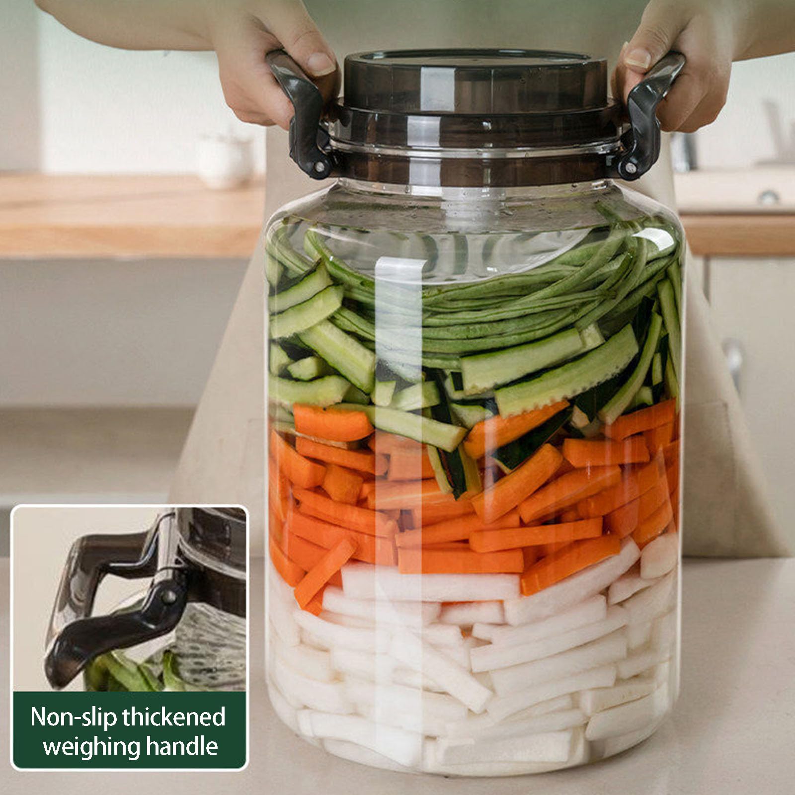 Contenitore da Cucina per Alimenti fermentati in salamoia e ingredienti secchi in Materiali plastici Contenitore per Conserve