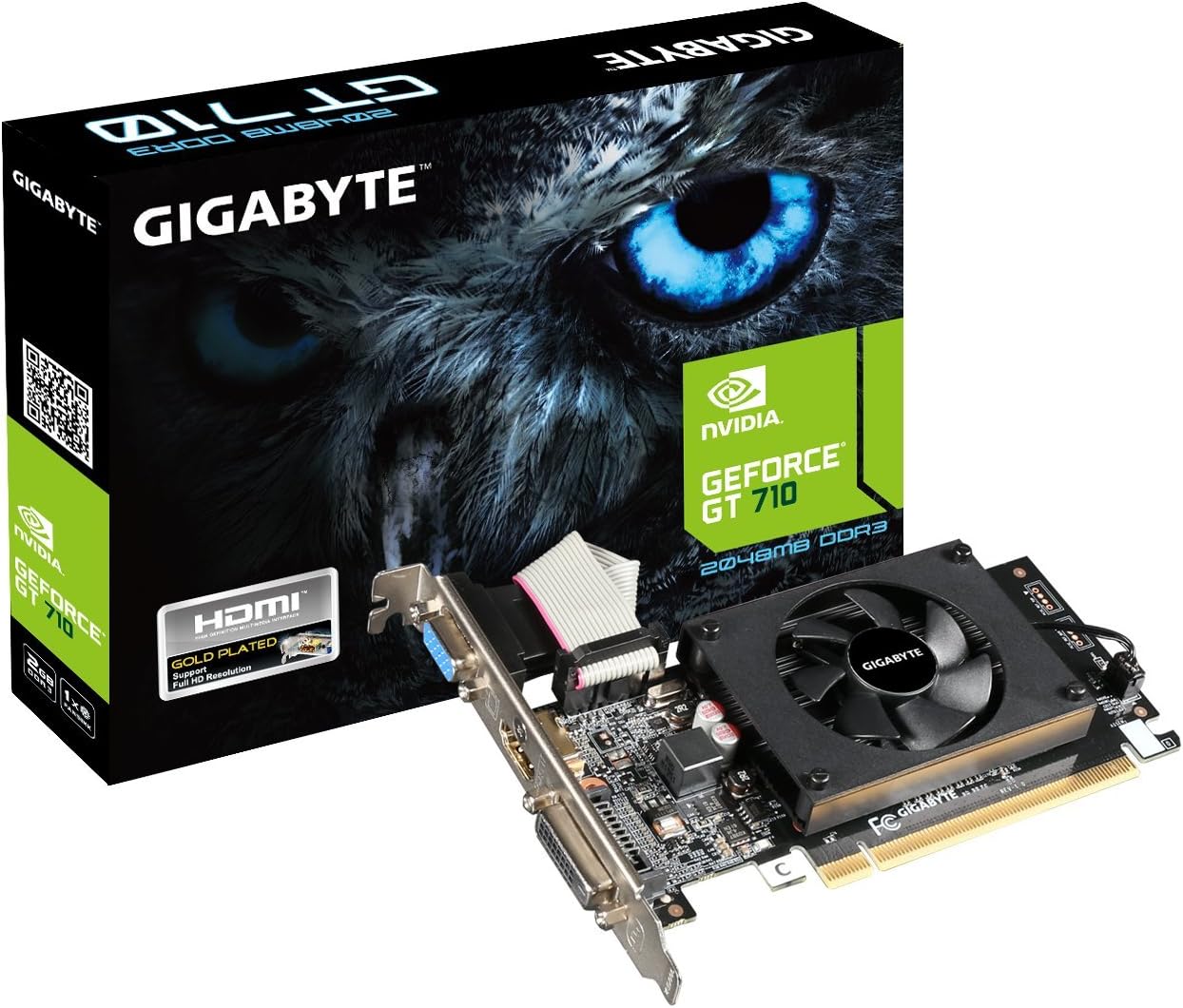 Gigabyte GeForce GV-N710D3-2GL 2GB PCI-Express Graphics Card (Black)