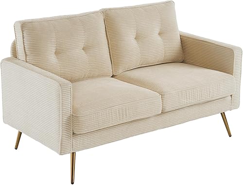 Miniatura 9 de VINGLI Silla moderna de piel sintética para sala de estar, dormitorio, cómoda silla con brazos, silla de lectura con patas de metal dorado y asiento