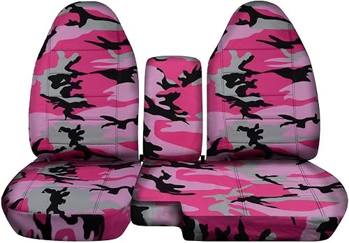 Miniatura 7 de TOTALLY COVERS Compatible con fundas de asiento de camión de camuflaje Ford RangerMazda Serie B 1998-2003 (banco dividido 6040) con consola