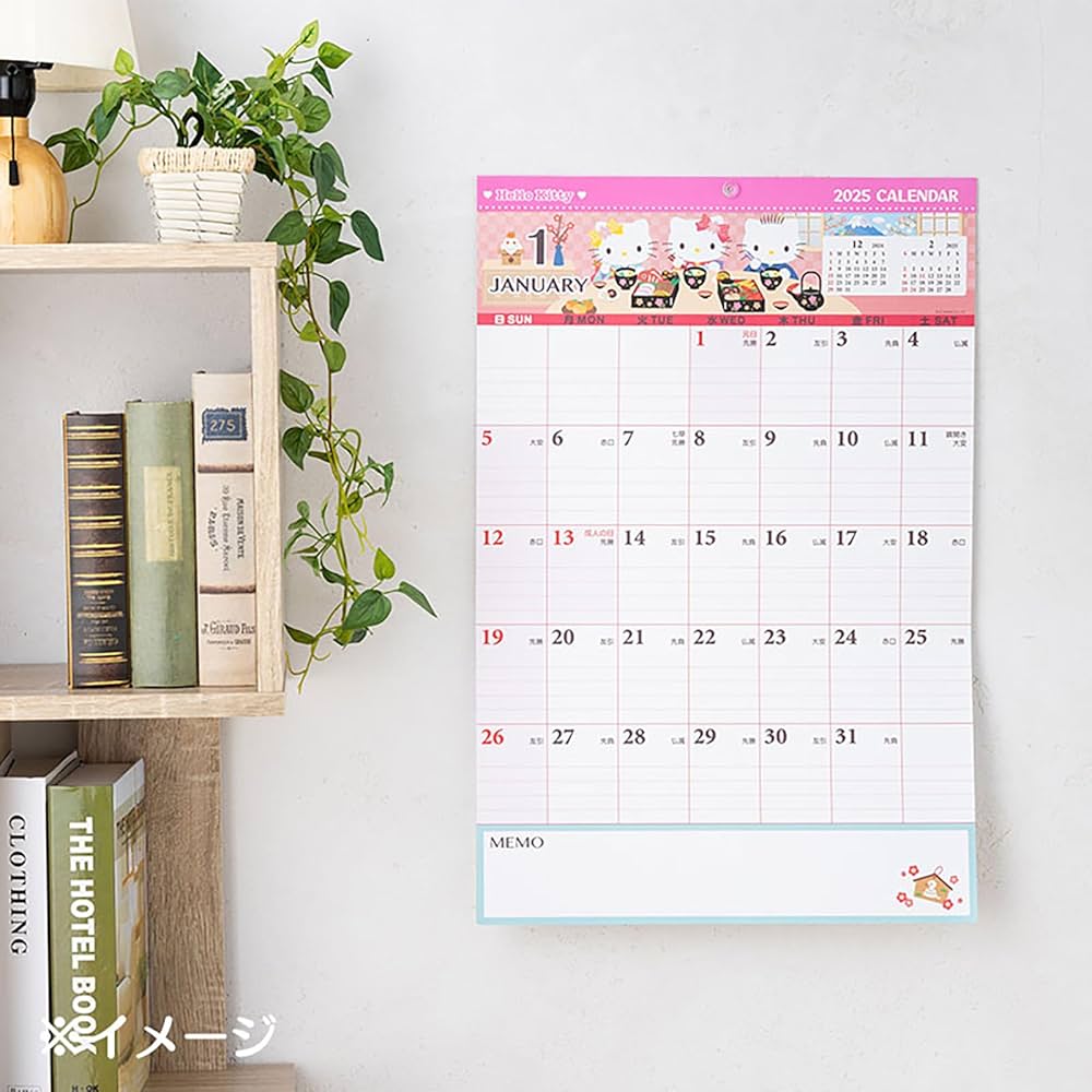 Amazon.co.jp: サンリオ(SANRIO) 書き込みカレンダー 2025年
