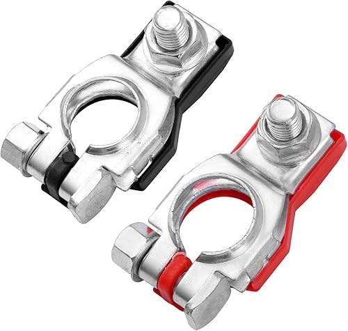 1 par de terminales de batería positivos y negativos, conectores de terminal de batería, terminales de batería de poste superior, accesorios de