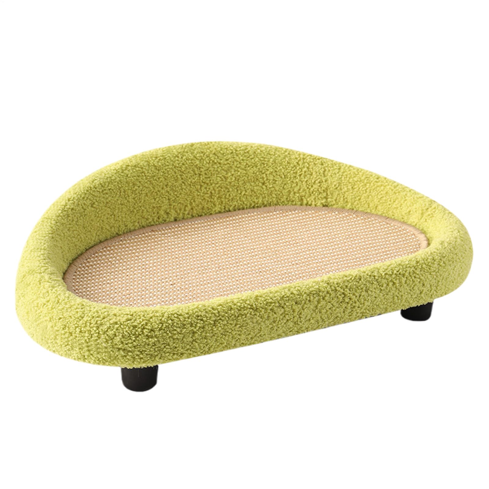 Cama con Rascador para Gatos Sofá Grande de Sisal | Superficie de Sisal para Rascar para Interior Pisos Dormitorio Patio Balcón Esquina Hogar
