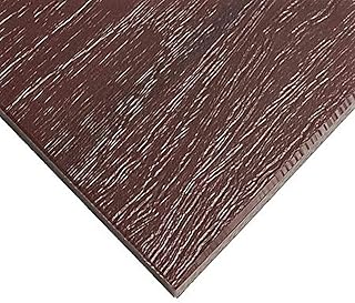 Mahogany Plastic Woodgrain Finish (HDPE) Sheet 3/4" Thick 18" Long X 48" Wide (Authentic Wood Look, Superior Weatherability and Durability