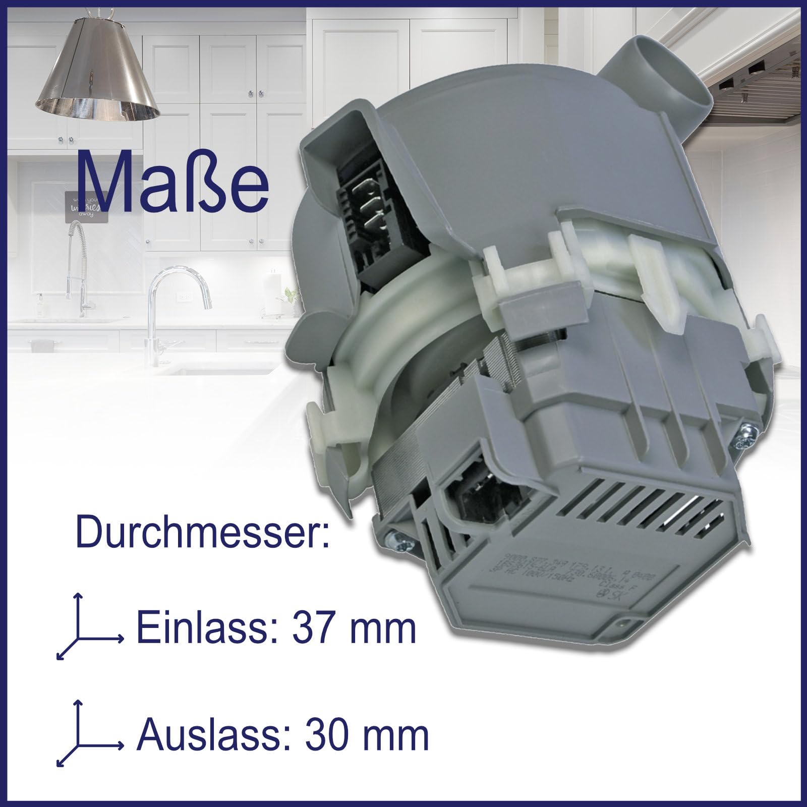 LUTH Premium Profi Parts Heizpumpe 1BS3615-6LA Umwälzpumpe Heizung Pumpe kompatibel mit Bosch Siemens Neff Gaggenau Balay 00651956 651956 für Geschirrspüler Spülmaschine