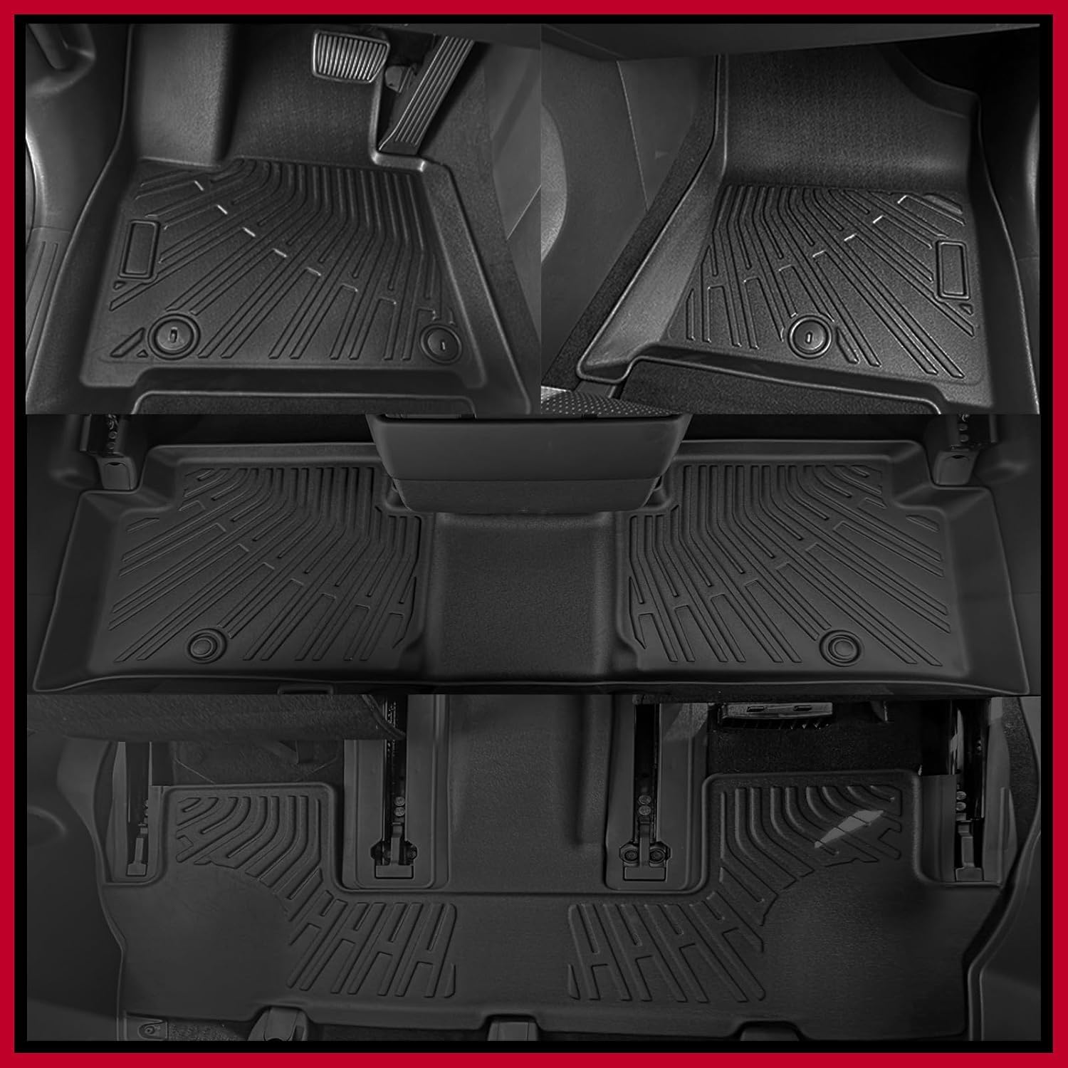 Naibeve Floor Mats for 2013-2016 Mazda CX-5 - All Weather Custom for Mazda CX-5 Floor Mats Liners 2 — view 3