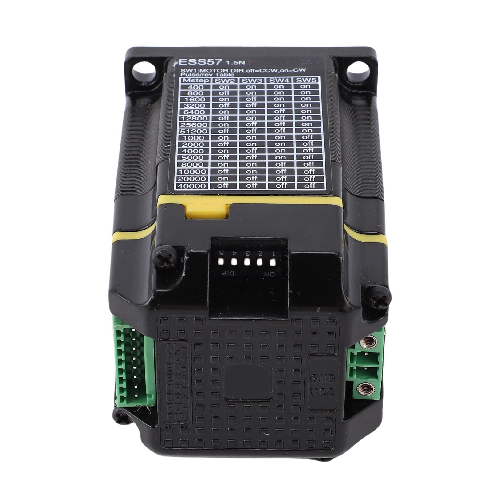 Servomotor mit Geschlossenem Regelkreis für CNC-Steuerung, Integrierter Schrittmotor, 1,5 Nm 3000 U/min Motor mit Integriertem 1000-Zeilen-Encoder, Ideal für 3D-Drucker,