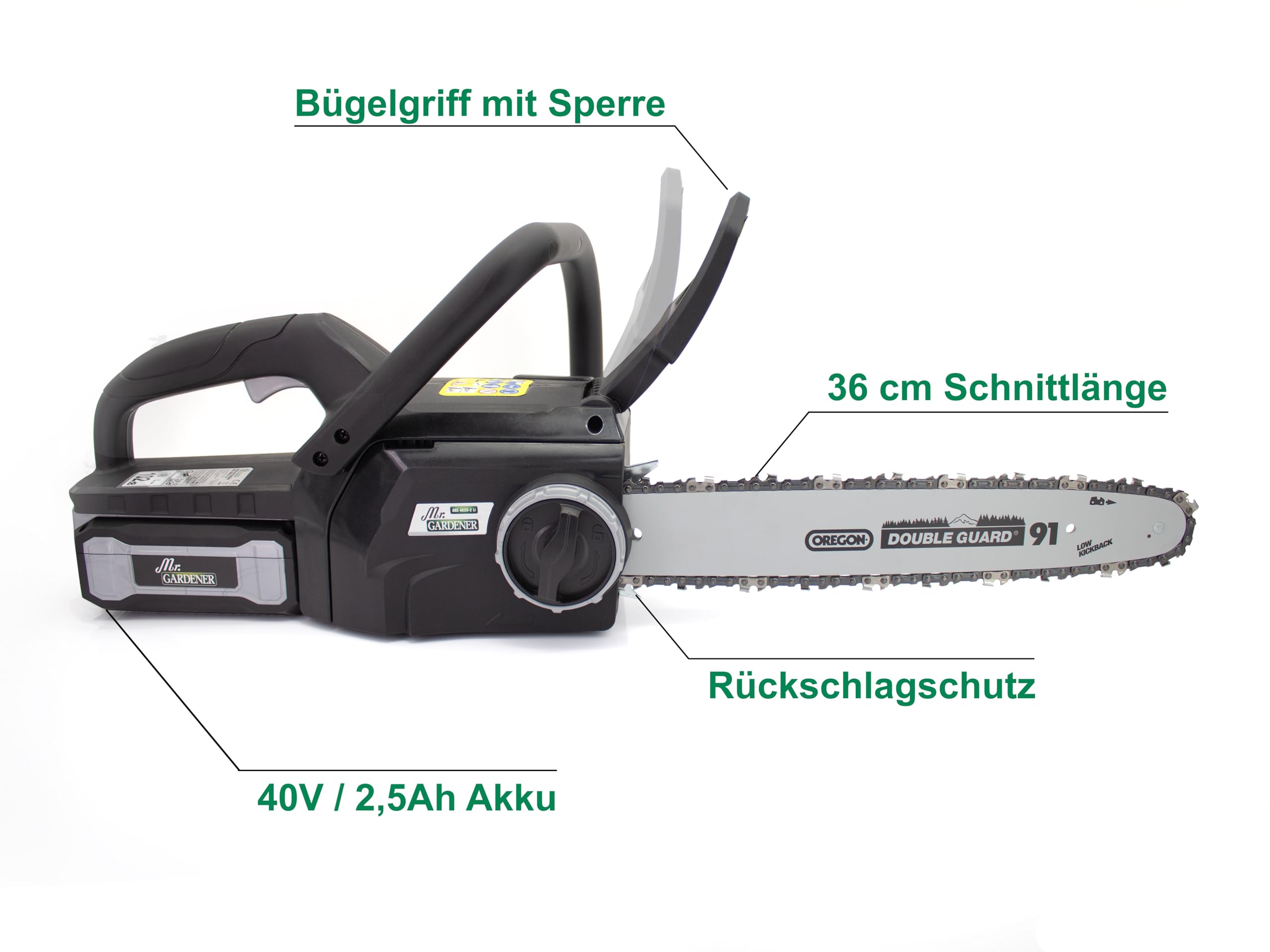 Mr. GARDENER Akku-Heckenschere "THSA 1845 Li T PXC", Teleskopierbar, Mit Akku, 1