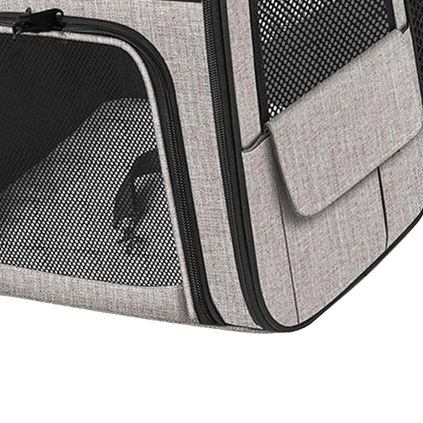 Hamwesh Zaino per Animali Domestici, Trasportino per Animali Domestici in Rete Traspirante Pieghevole Espandibile, Zaino da Viaggio con Fondo Imbottito e Tasche Laterali per Escursioni