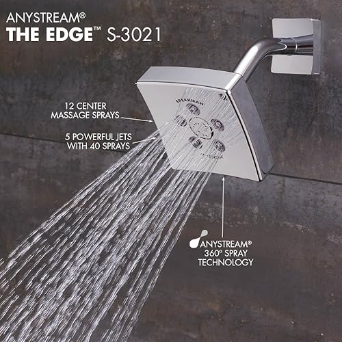 Miniatura 4 de Speakman Kubos Anystream - Alcachofa de ducha ajustable de alta presión S-3021