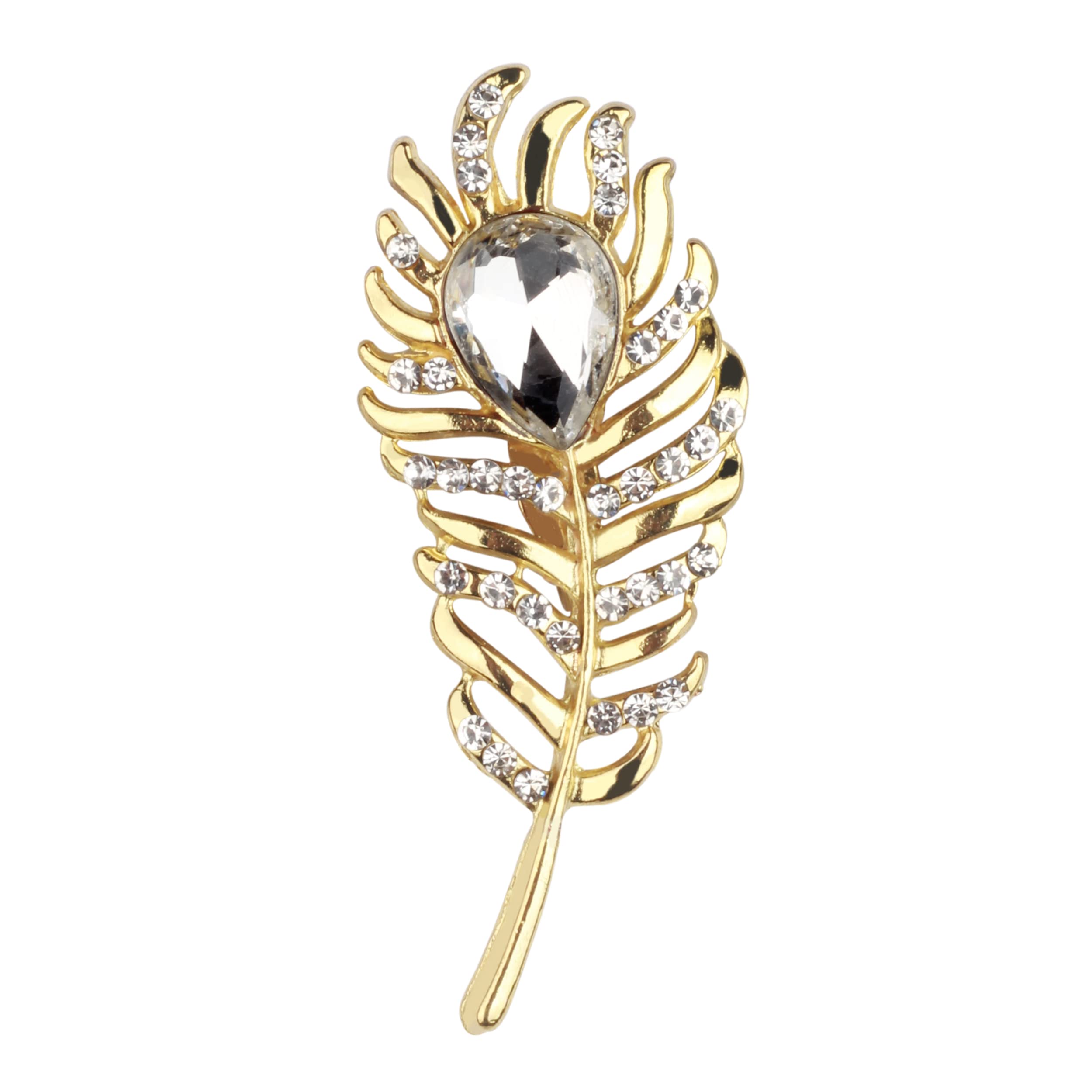Panjatan Bright Tail Feathers Stone Stud Brooch for Women and Girls for Saree, Dupatta, Suit and Hijab Pin. (B09MC41PGH) Amazon Price History, Amazon Price Tracker