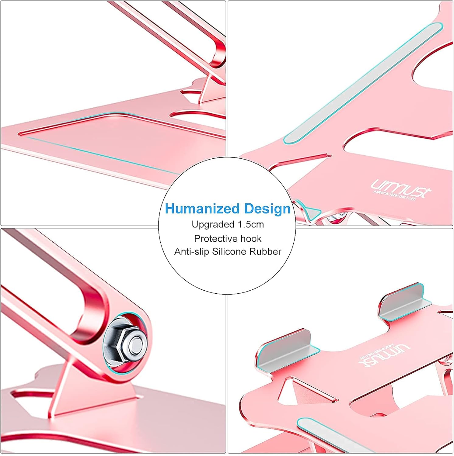 Black Friday - 80% OFF Urmust Laptop Notebook Stand Holder Adjustable Ultrabook Stand Riser Portable Compatible with MacBook Air Pro HP Dell XPS Lenovo All laptops 10-15.6(Rose Gold) One-Day Sale: Up to 40% Off Urmust Laptop Notebook Stand Holder Adjustable Ultrabook Stand Riser Portable Compatible with MacBook Air Pro HP Dell XPS Lenovo All laptops 10-15.6(Rose Gold)