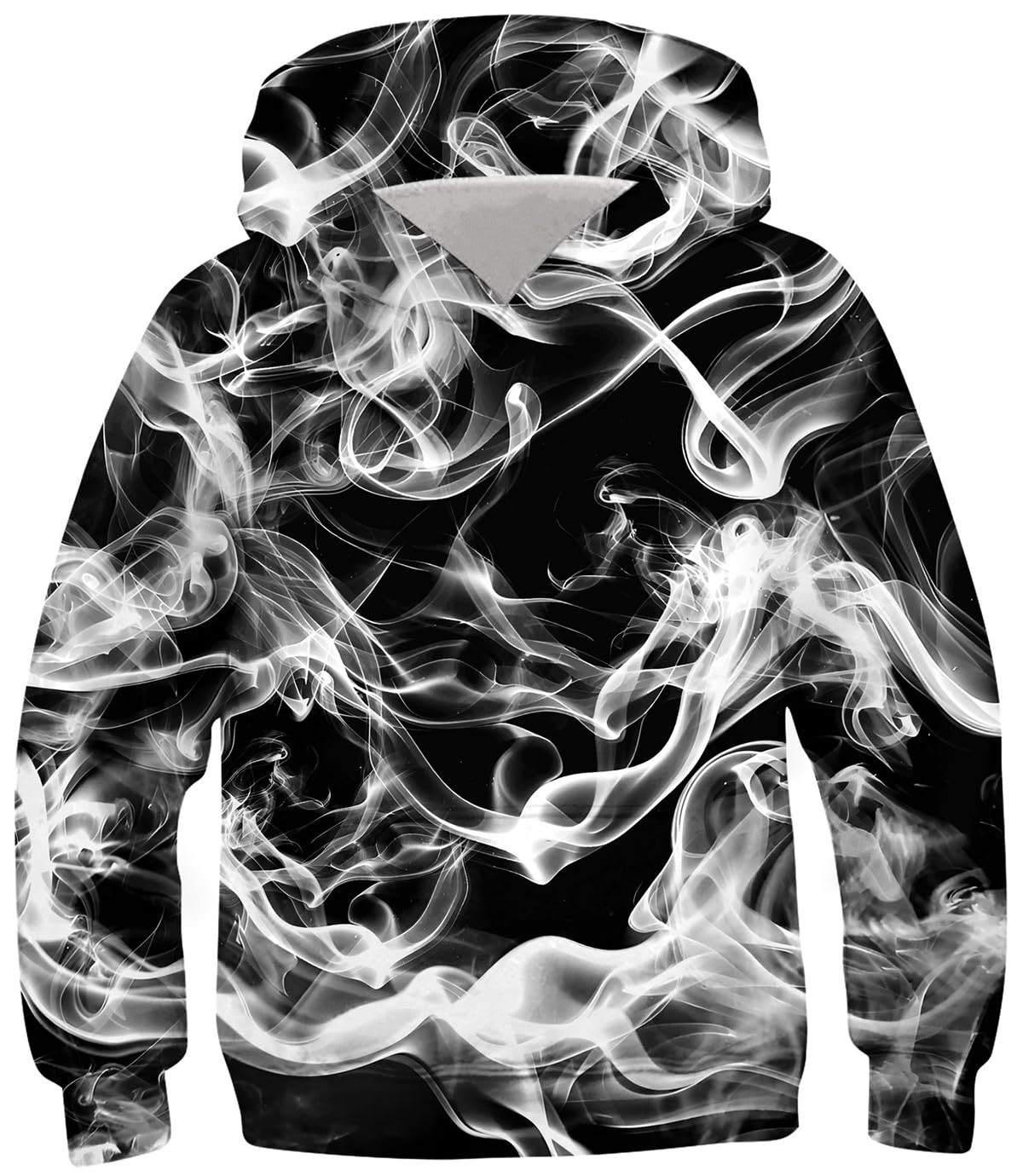 Ahegao Boys Hoodies White Smoke Sweatshirts for Kids Size 6 7 8 Years Pullover Comfy Long Sleeve Black Hoody Sweats with Pockets