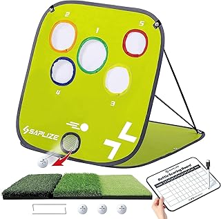 CYTBEK Golf Chipping Net, Ultra-Stable Pop Up X-Shaped Golfing Target Net, Portable Golf Training Net for Indoor/Outdoor/Backyard Accuracy and Swing Practice