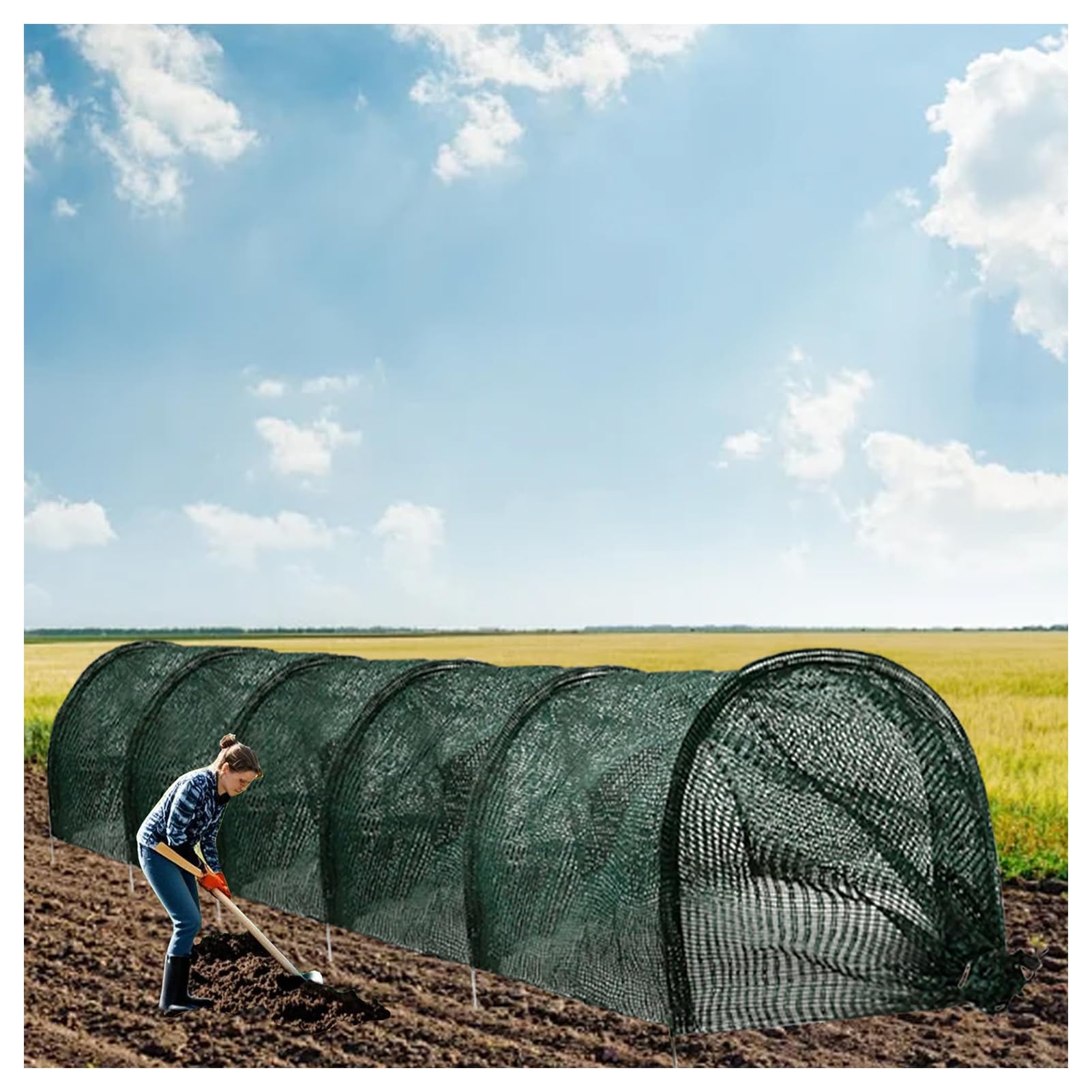 Lot de 3 arches tunnel professionnelles pour serre - 300 x 45 x 45 cm - Arceaux en acier galvanisé très résistants - Protection contre le gel, le vent et la grêle - Parfait pour les jardins, les