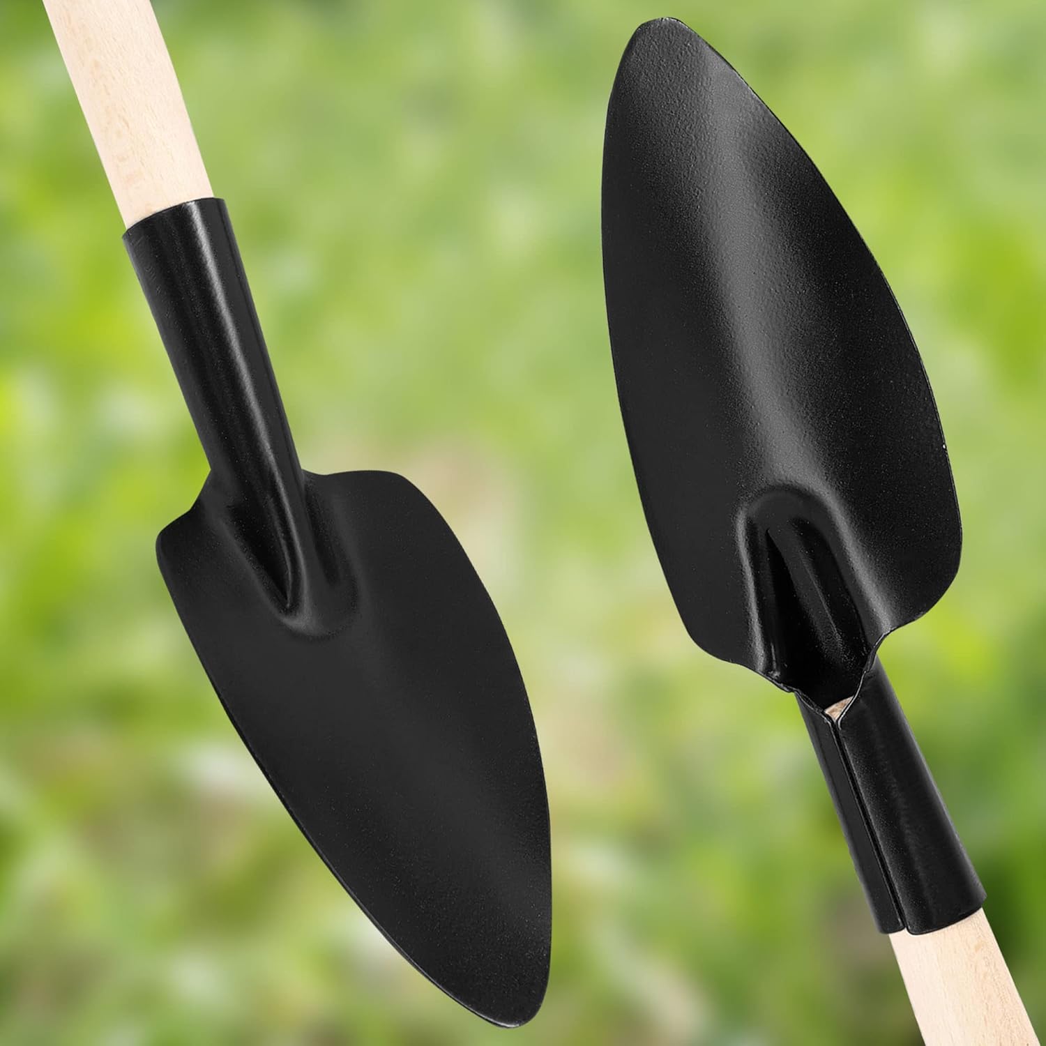KOTARBAU Garden Mini Shovel Steel Flower Trowel with Wooden Handle 33 cm Garden Shovel for Small Plants Transplanting Weeding