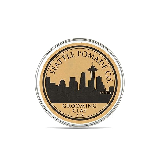 Seattle Pomade Co. Arcilla de aseo para el cabello, certificado por USDA, con aceites esenciales orgánicos, a base de cera de abejas. Fabricado con