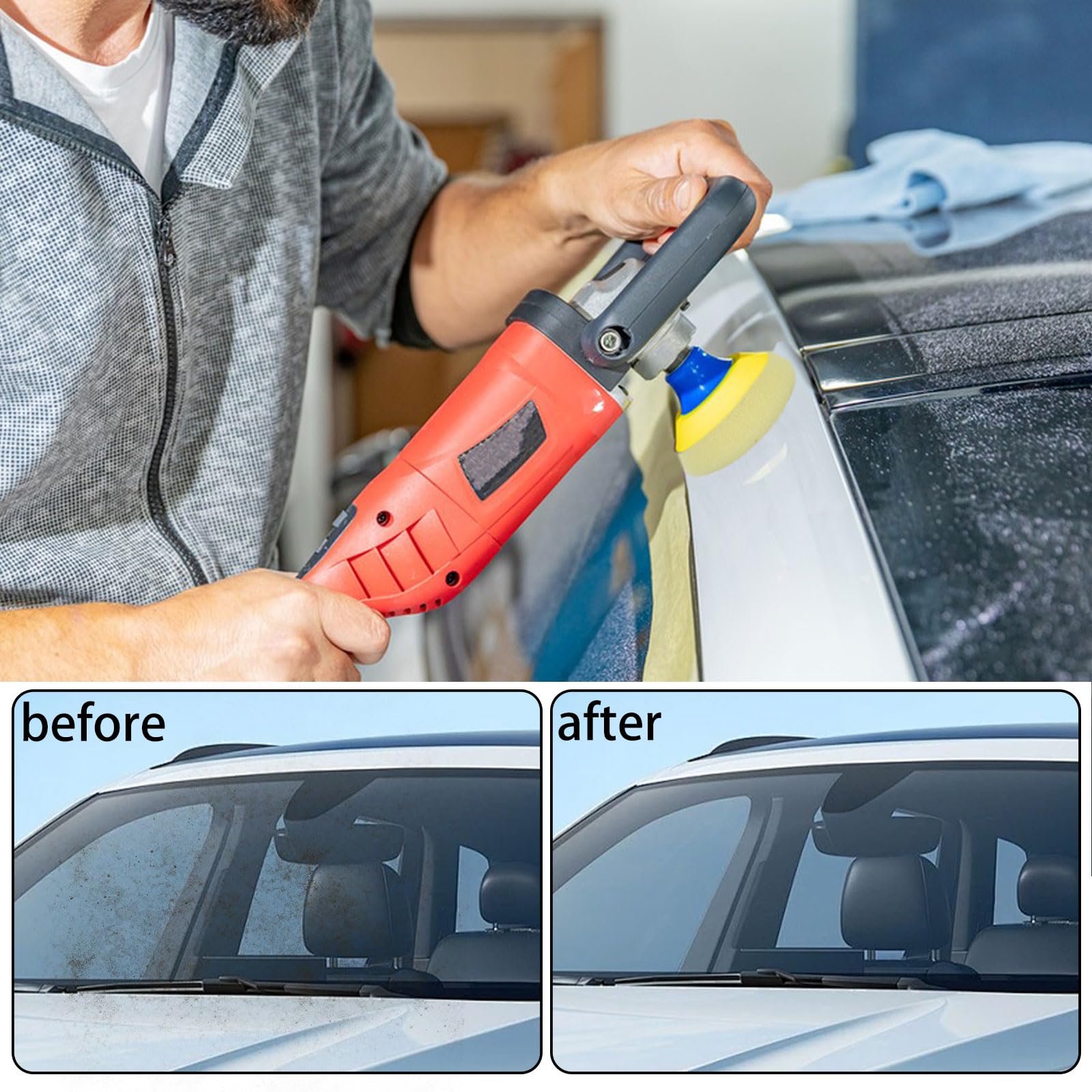 Kit De Tampons De Polissage Pour Voiture, Perceuse En Mousse, éponge En Laine, Polisseuse De Planche Kit De Tampons De Polissage Pour Voiture, Perceuse En Mousse, éponge En Laine, Polisseuse De Planche