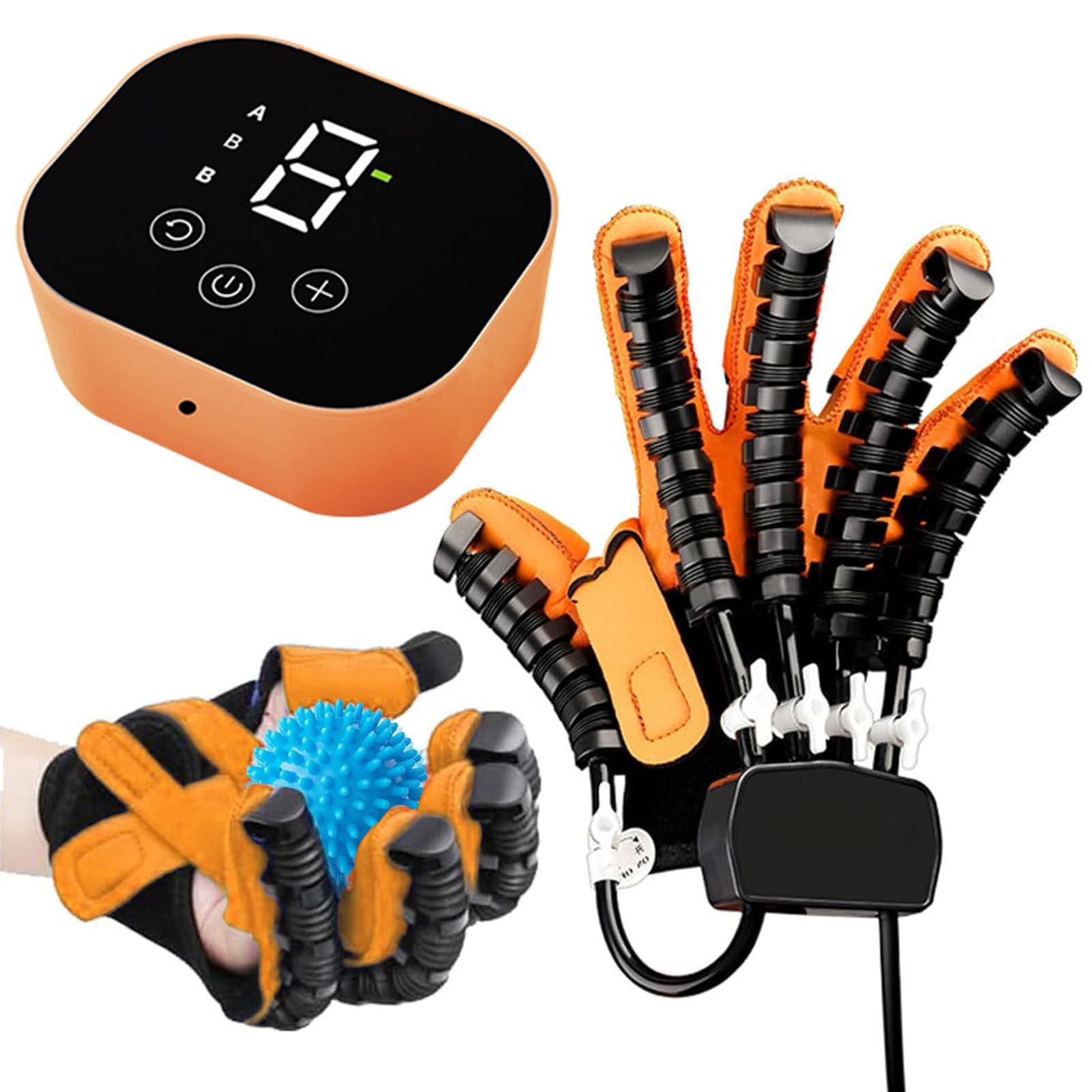 Gaoxiao Left Intelligent Hand Rehabilitation Robot Gloves, Finger Exerciser Gloves For Stroke Hemiplegia Aids Patients With Hand Dysfunction Both Hand Function Recovery Equipment(Size:l,Color:left)