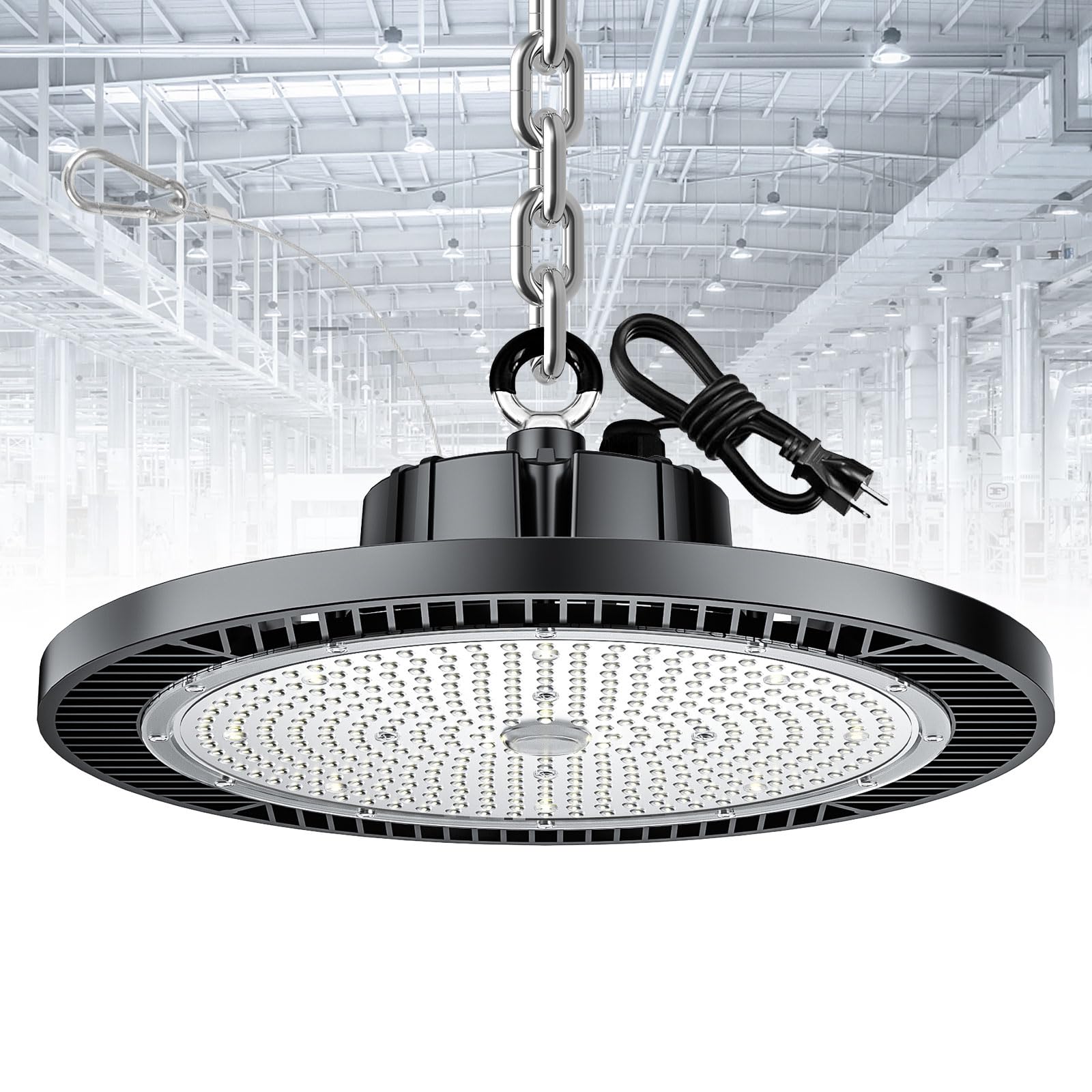 THELUX 1Pack LED High Bay Light, 250W, Replace 1000HPS,Super High Brightness with 150lm/w for High Bay Led Shop Lights for Warehouse,Workshop, Gym,