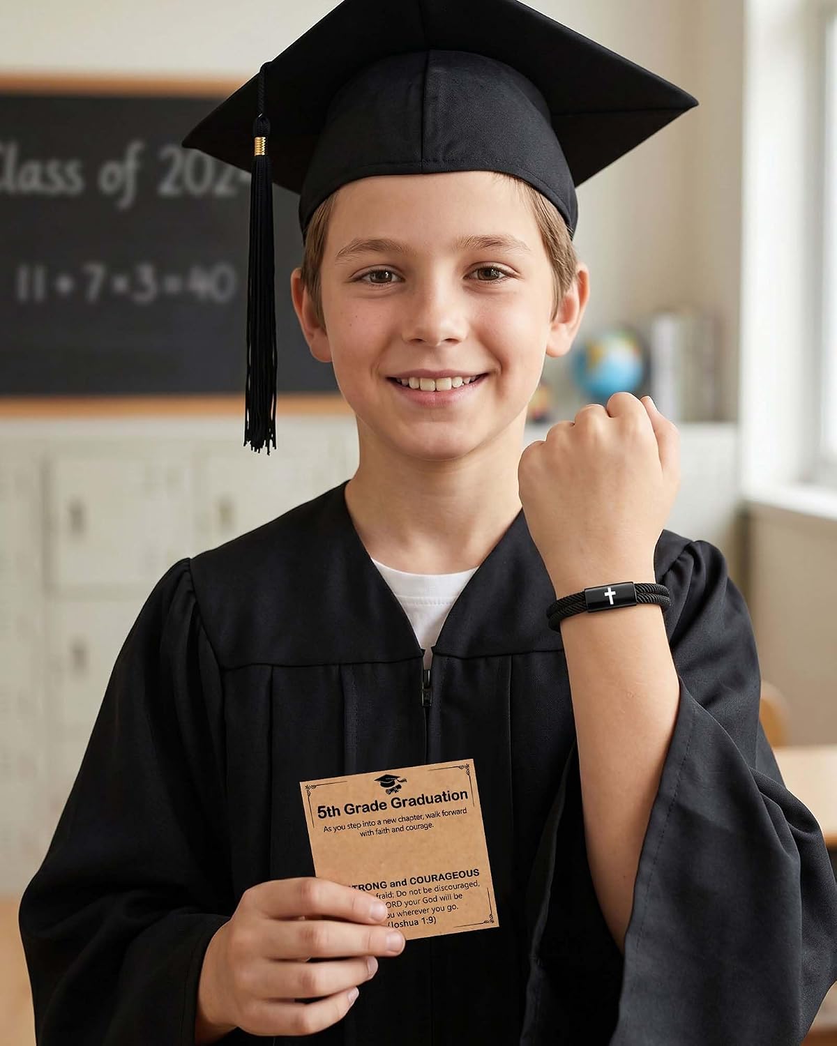 Cross Bracelet Graduation Confirmation First Communion Gift for Boys