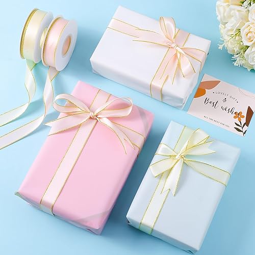 Miniatura 7 de 60 hojas de papel de regalo de flores con borde dorado, papel de regalo de ramo, embalaje de flores y accesorios de producción, material de embalaje