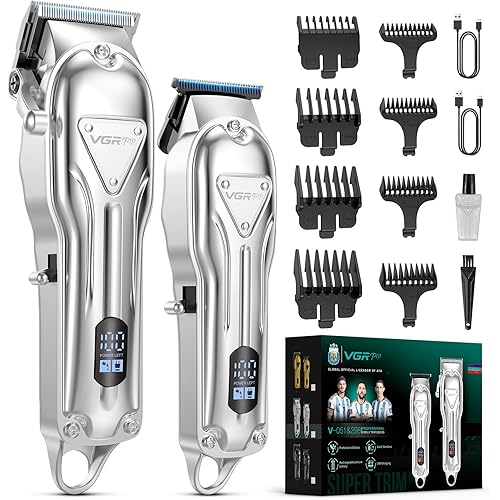 Electric Hair Clippers for Men, Cordless Clipper and Trimmer Set, Clippers for Hair Cutting Kit with Long Battery Life, Hair Grooming Trimmer for Family Kids and Self-Haircut Use